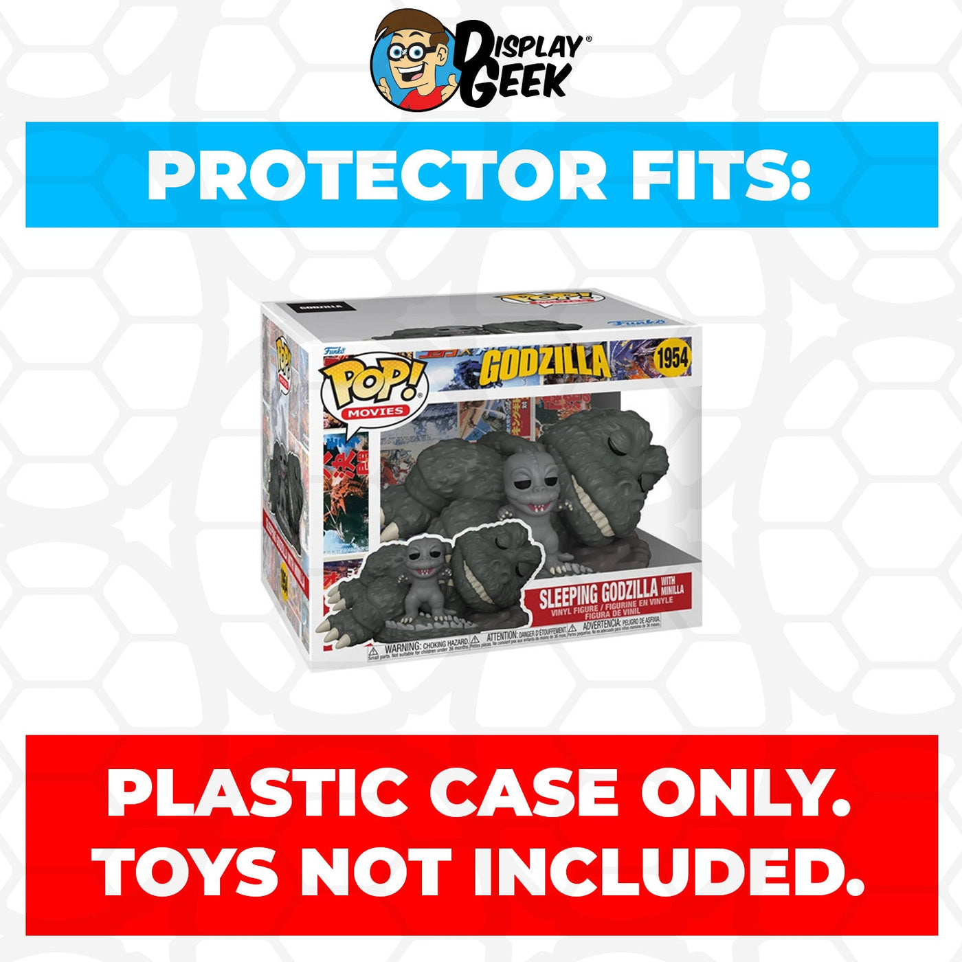 Funko POP! 6 inch Sleeping Godzilla with Minilla #1954 Super Size Pop Protector CONFIRMED by Display Geek 