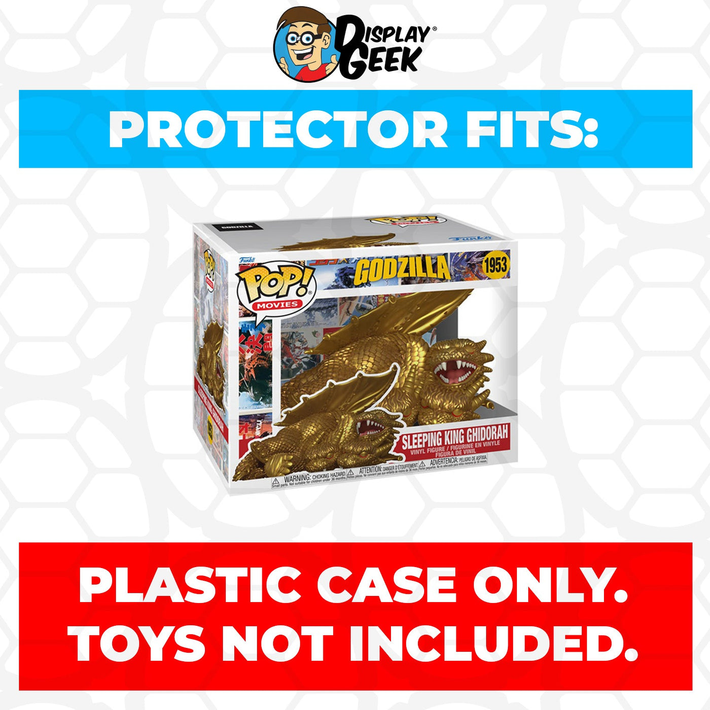 Funko POP! 6 inch Sleeping King Ghidorah #1953 Super Size Pop Protector CONFIRMED by Display Geek 