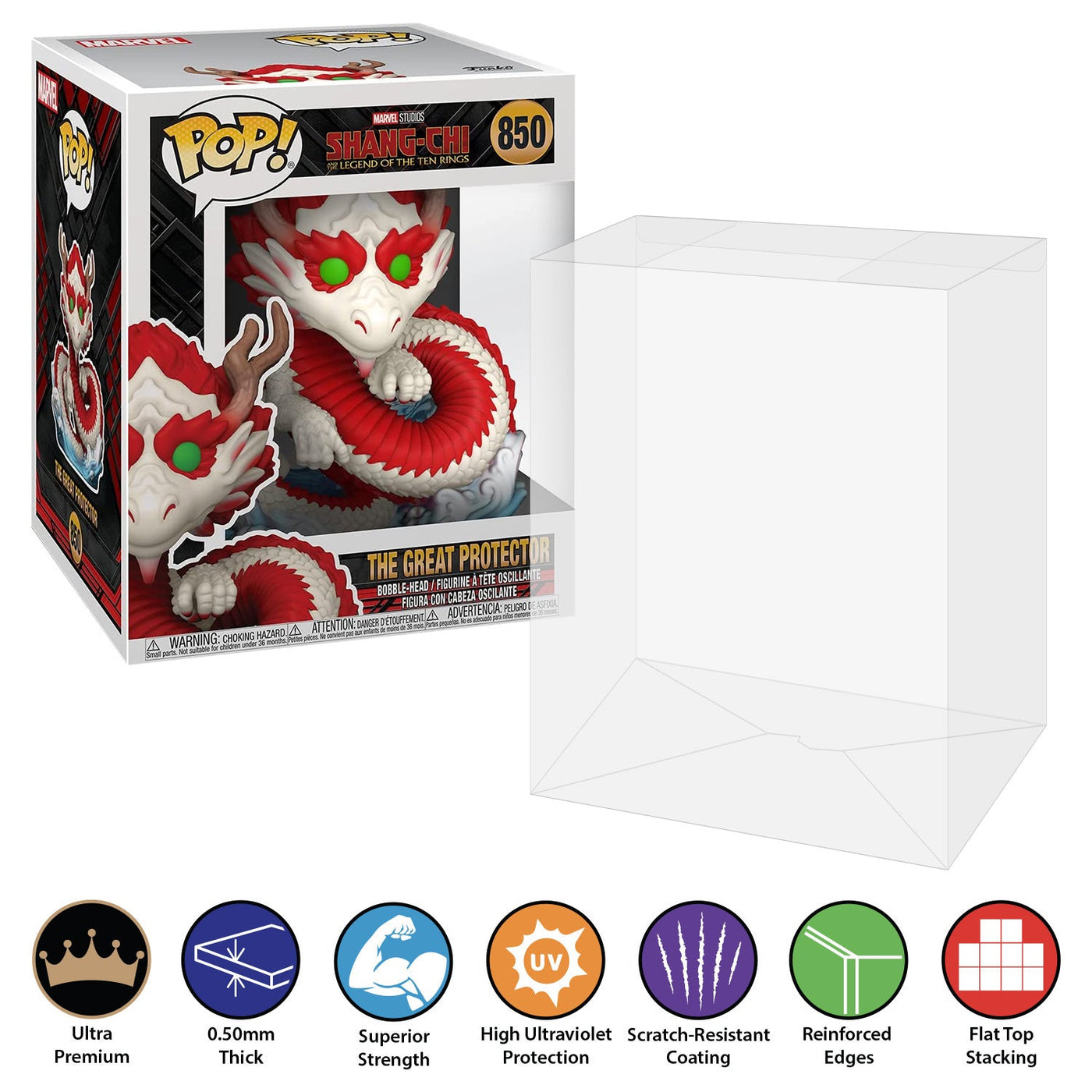 Funko POP! 6 inch Shang-Chi The Great Protector #850 Super Size Pop Protector Size CONFIRMED by Display Geek