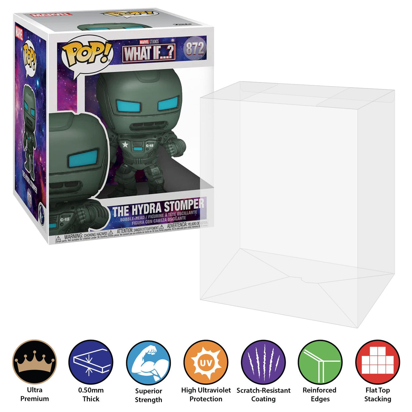 Funko POP! 6 inch The Hydra Stomper #872 Super Size Pop Protector Size CONFIRMED by Display Geek