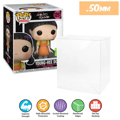 Funko POP! 6 inch Young-Hee Doll SDCC #1257 Pop Protector Size CONFIRMED by Display Geek