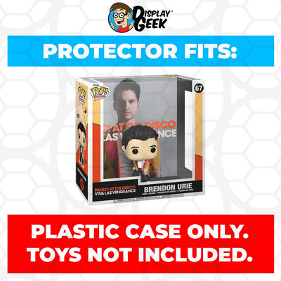 Funko POP! Albums Panic at the Disco Brendon Urie #67 Pop Protector Size CONFIRMED by Display Geek