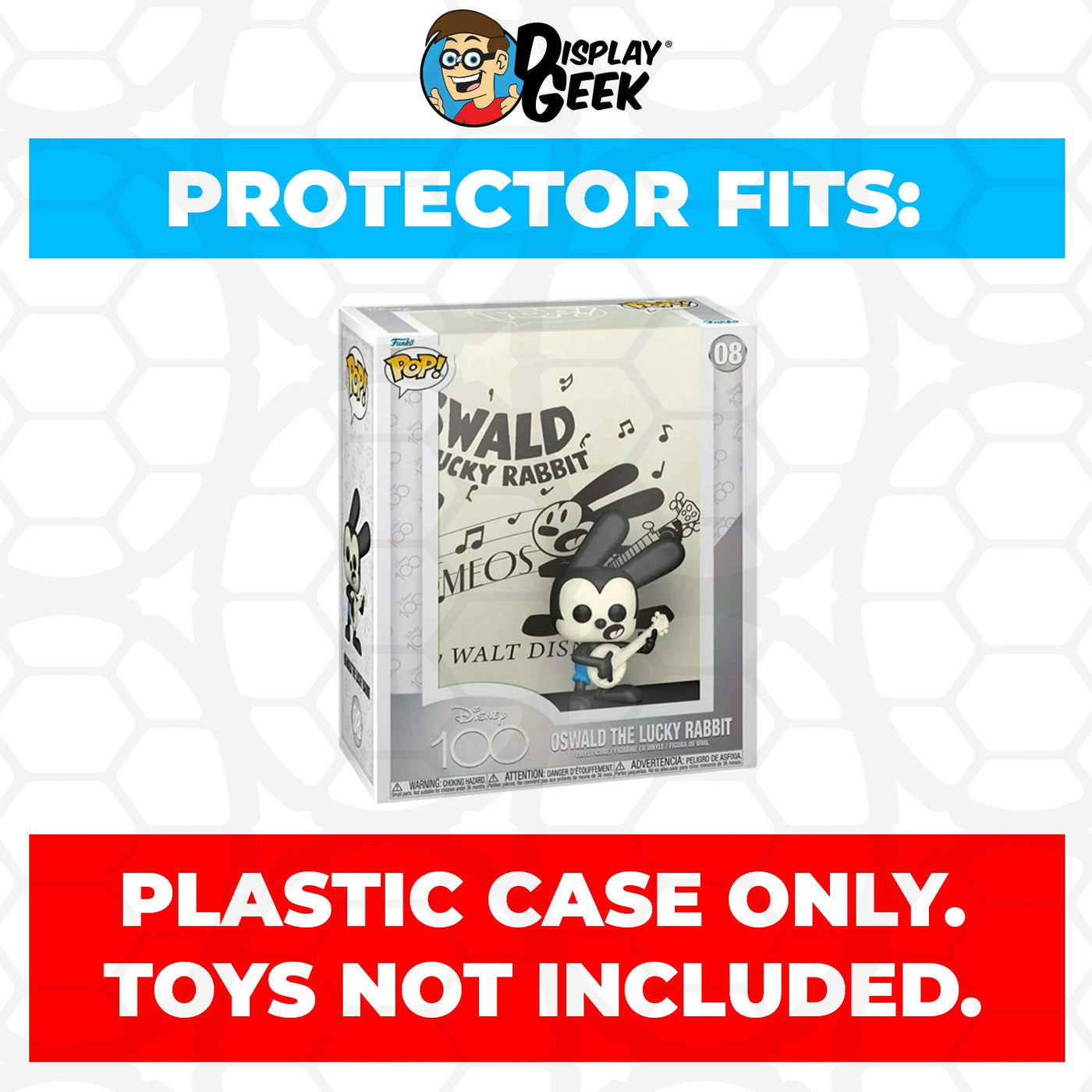 Funko POP! Covers Oswald the Lucky Rabbit #08 Pop Protector Size CONFIRMED by Display Geek