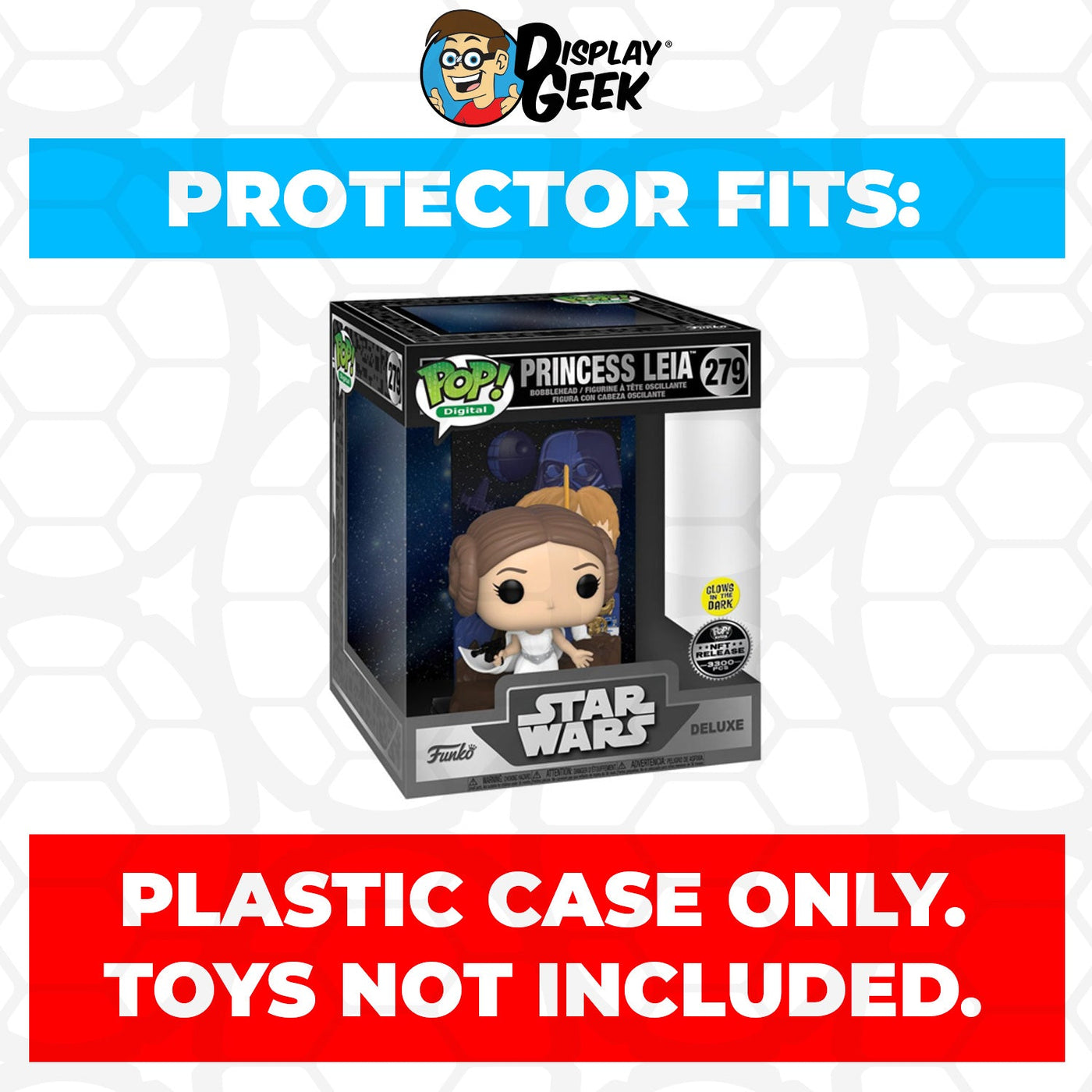 Funko POP! Deluxe Princess Leia Glow in the Dark #279 Pop Protector Size CONFIRMED by Display Geek