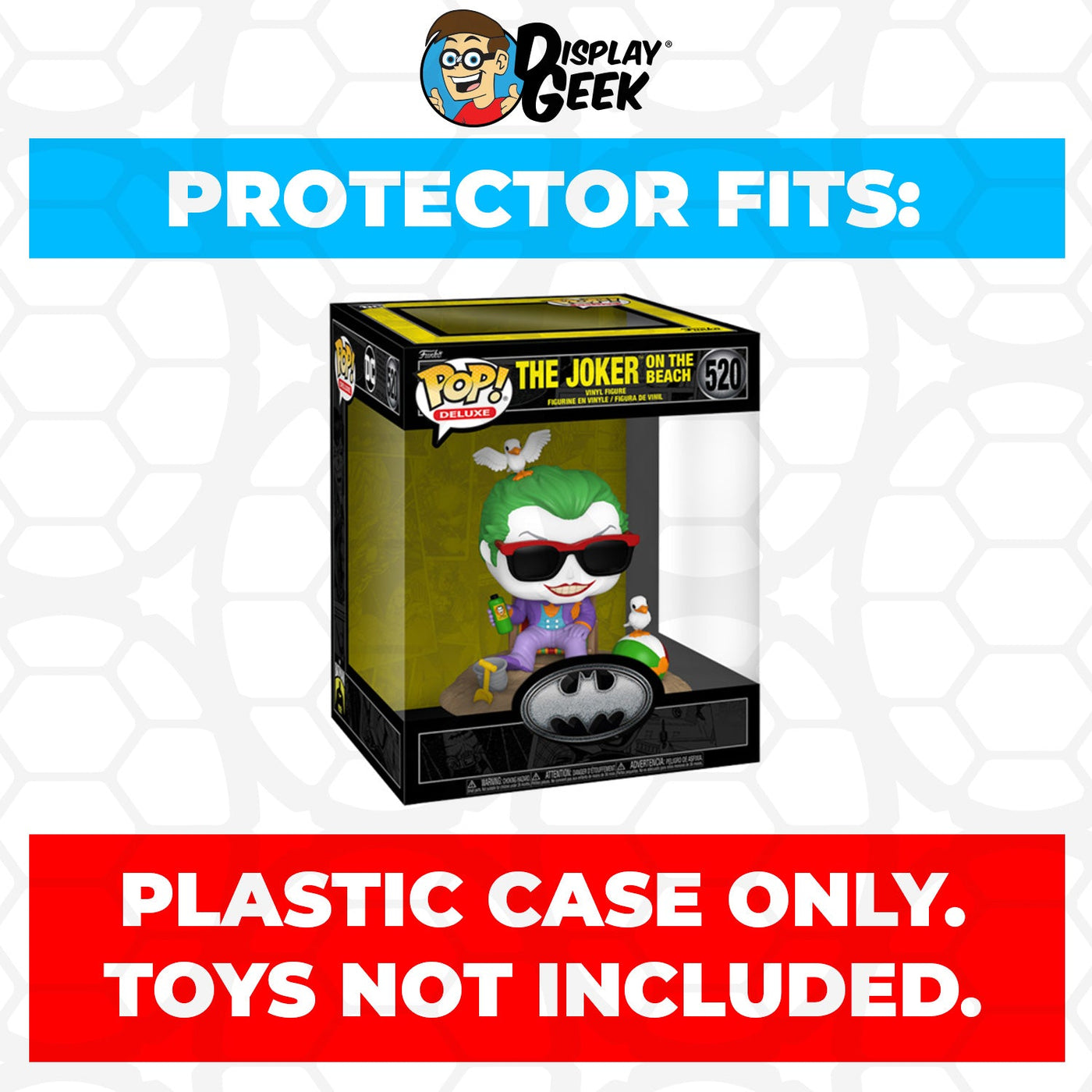 Funko POP! Deluxe The Joker on the Beach #520 Pop Protector Size CONFIRMED by Display Geek