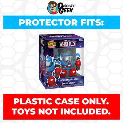 Funko Bitty POP! Bot Captain America Mech With Captain America Pop Protector Size CONFIRMED by Display Geek