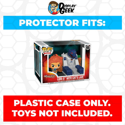 Funko POP! Town Thundercats - Lion-O with Cats Lair #45 Pop Protector Size CONFIRMED by Display Geek