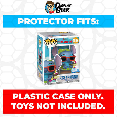 Funko POP! Premium Stitch in Sunlounger #1639 Pop Protector Size CONFIRMED by Display Geek