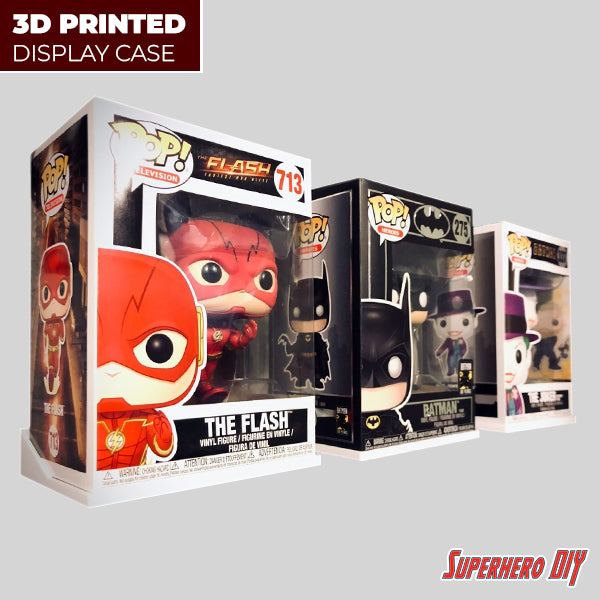 3d printed funko pop display case superhero diy display geek
