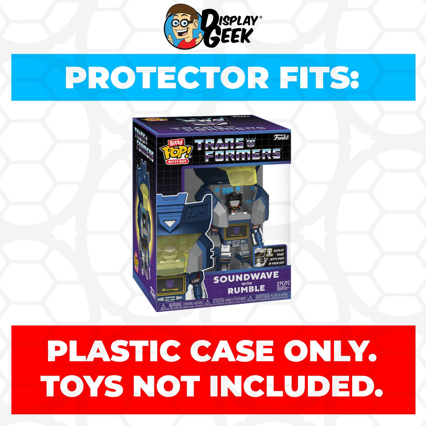 Funko Bitty Bots: Transformers - ¡Soundwave con Rumble! ¡Bitty Pop! - 0.9 Inch (2.2 Cm) - Transformers Classic - 0.9 Inch & 4.85 Inch - Coleccionable - Idea para Regalo - Expositor Funko Bitty Bots: Transformers - ¡Soundwave con Rumble! ¡Bitty Pop! - 0.9 Inch (2.2 Cm) - Transformers Classic - 0.9 Inch & 4.85 Inch - Coleccionable - Idea para Regalo - Expositor