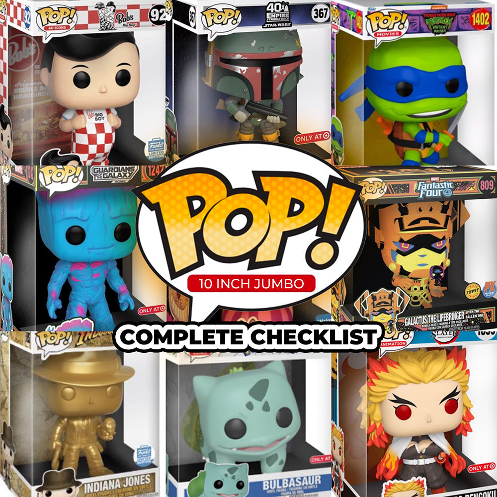 Display Geek A complete list of every Funko Pop 10 inch Jumbo Size ever released