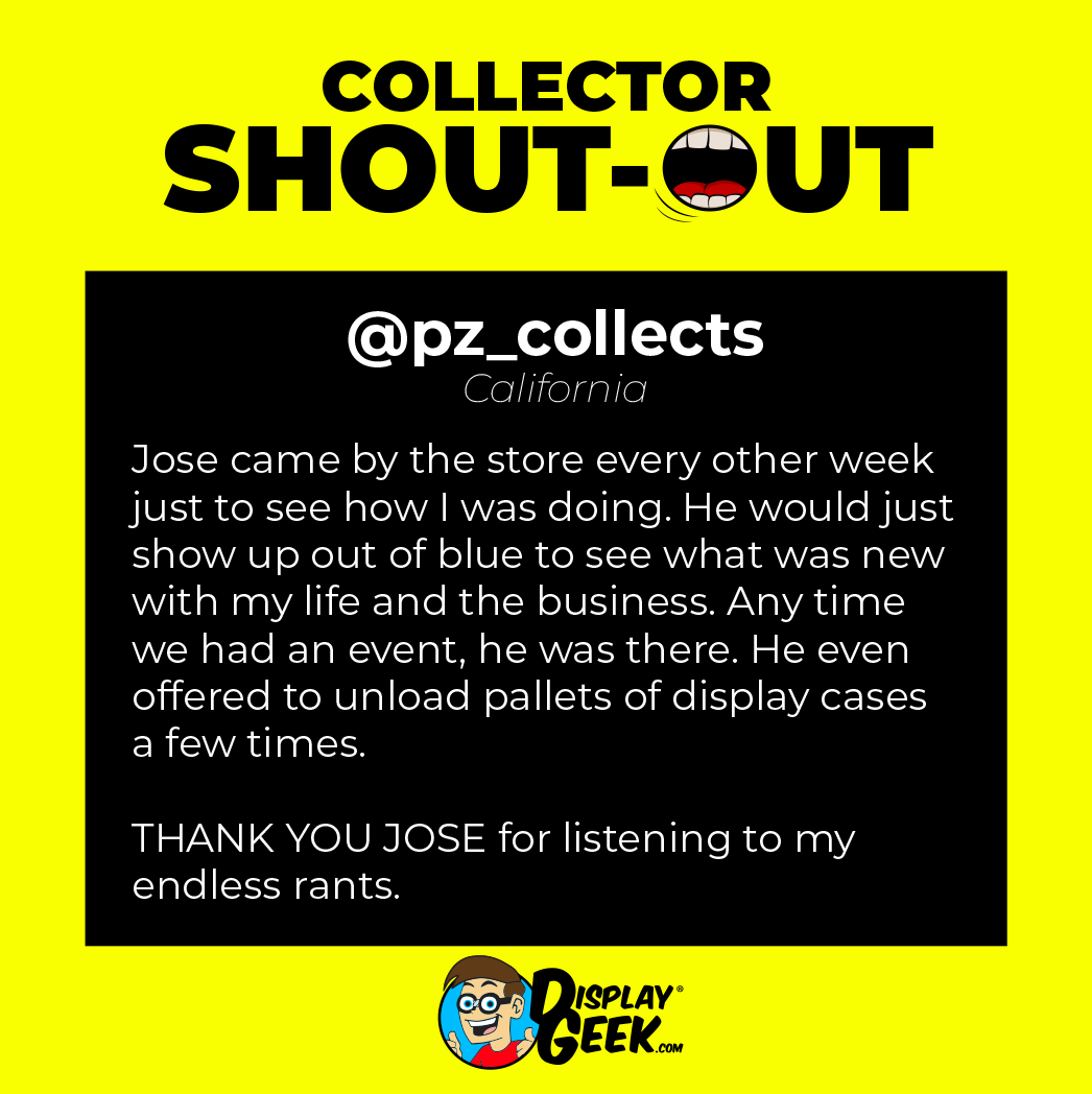 funko pop collector shout-out display geek customer