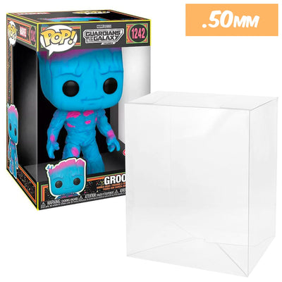 Funko POP! 10 inch Groot Blacklight #1242 Jumbo Size Pop Protector Size CONFIRMED by Display Geek