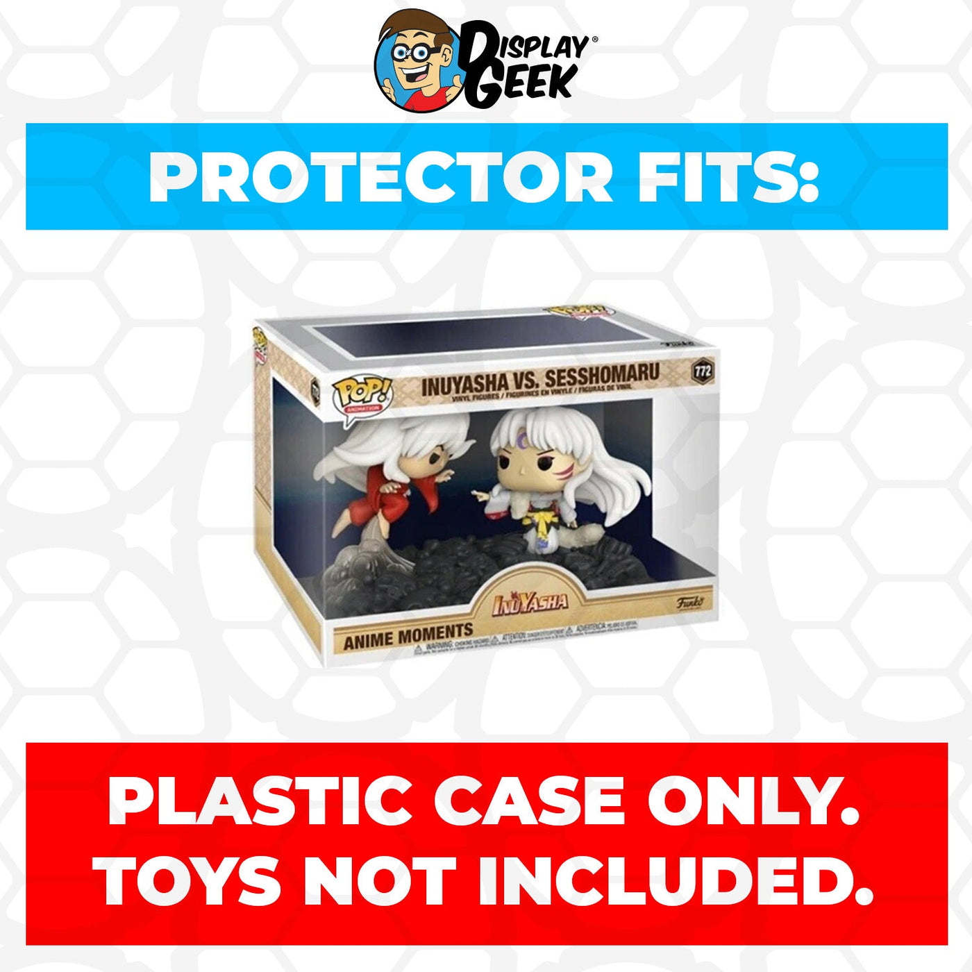 Funko POP! Anime Moments Inuyasha vs Sesshomaru #772 Pop Protector Size Confirmed by Display Geek