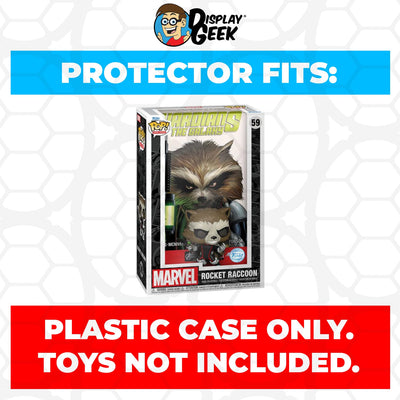 Funko POP! Comic Covers Guardians of the Galaxy - Rocket Raccoon #59 Pop Protector Size CONFIRMED by Display Geek