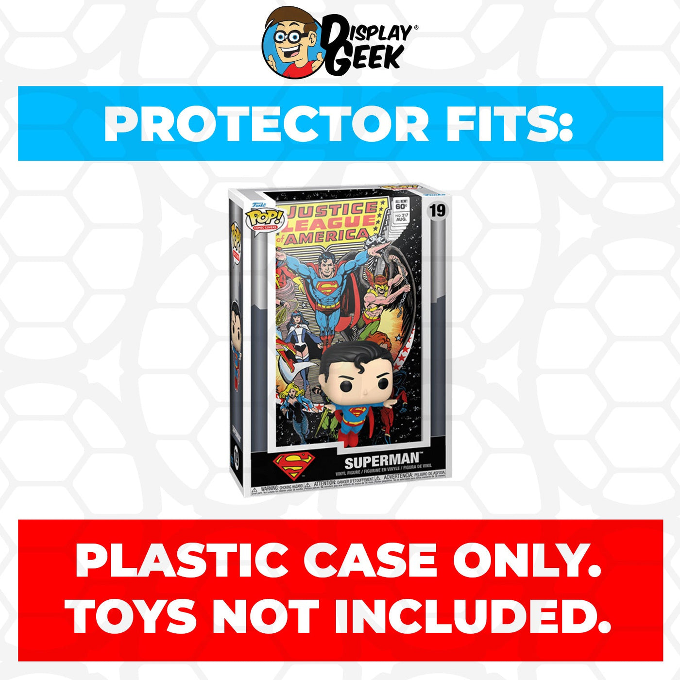 Funko POP! Comic Covers Superman - Justice League Of America 217 #19 Pop Protector Size CONFIRMED by Display Geek 