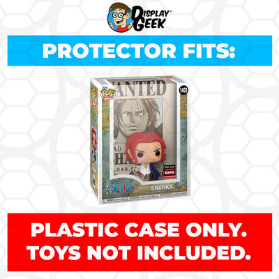 Funko POP! Cover One Piece - Shanks C2E2 Expo #1401 Pop Protector Size CONFIRMED!