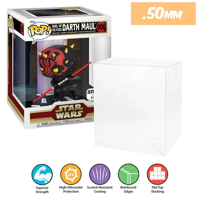 Funko POP! Deluxe Star Wars Duel of the Fates Pop Protector Size CONFIRMED by Display Geek