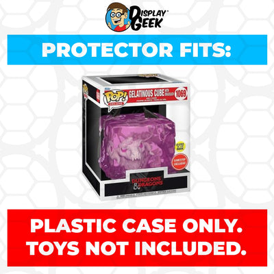 Funko POP! Deluxe Gelatinous Cube with Dracolich Glow in the Dark #1069 Pop Protector Size CONFIRMED by Display Geek