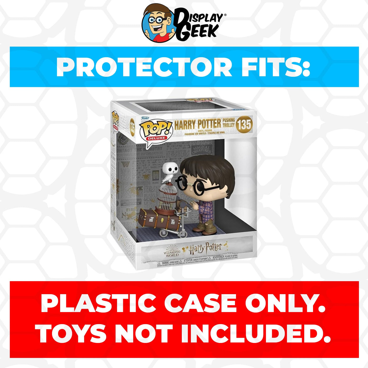 Funko POP! Deluxe Harry Potter Pushing Trolley #135 Pop Protector Size CONFIRMED by Display Geek