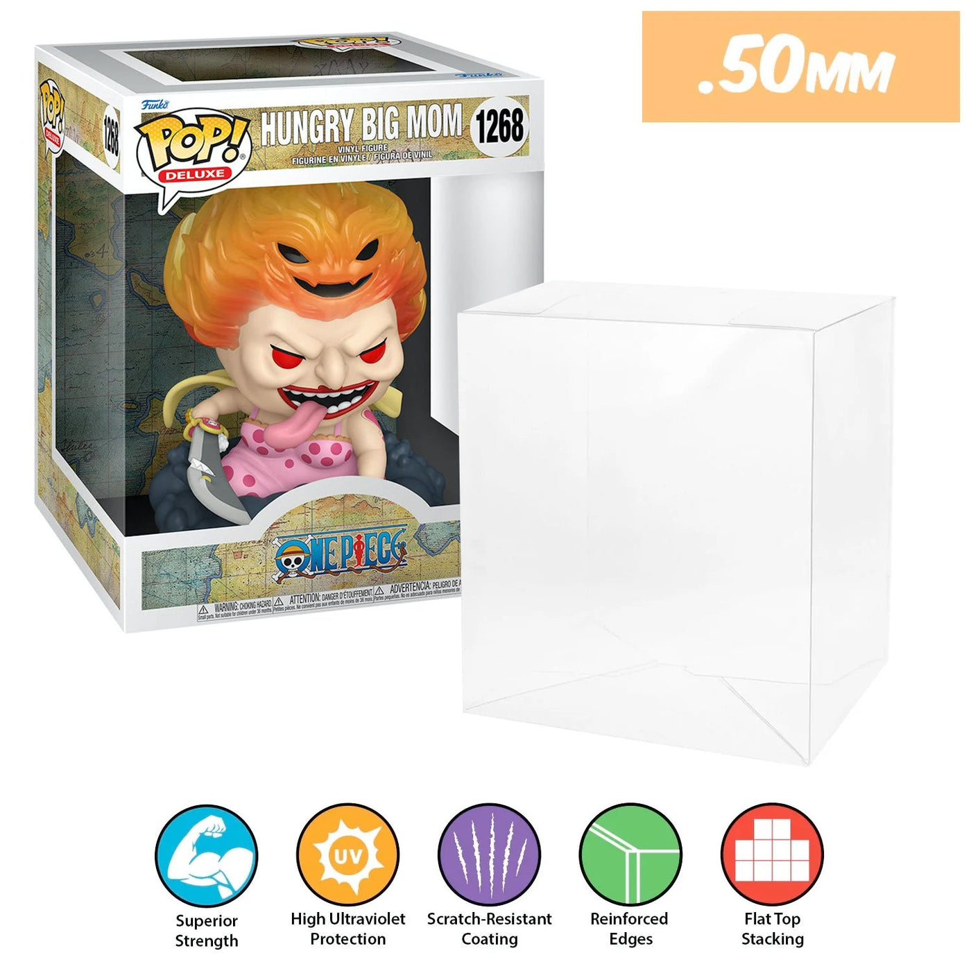 Funko POP! Deluxe Hungry Big Mom #1268 Pop Protector Size CONFIRMED by Display Geek