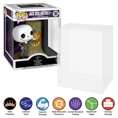 Funko POP! Deluxe Jack Skellington with Halloween Door #1361 Pop Protector Size CONFIRMED by Display Geek