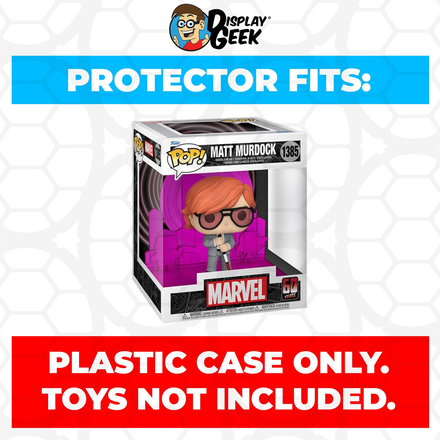 Funko POP! 6 inch Daredevil - Matt Murdock #1385 Super Size Pop Protector CONFIRMED by Display Geek