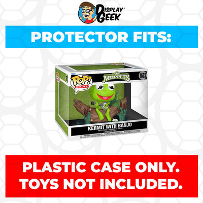 Funko POP! Deluxe The Muppets - Kermit With Banjo #1673 Pop Protector Size CONFIRMED by Display Geek