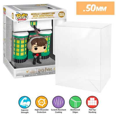 Funko POP! Deluxe Neville Longbottom with Honeydukes #155 Pop Protector Size CONFIRMED by Display Geek