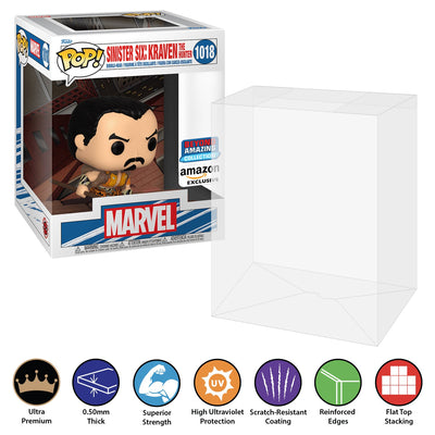 Funko POP! Deluxe Sinister Six: Kraven the Hunter #1018 Pop Protector Size CONFIRMED by Display Geek