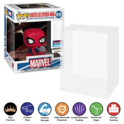 Funko POP! Deluxe Sinister Six: Spider-Man #1019 Pop Protector Size CONFIRMED by Display Geek