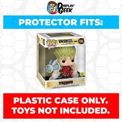 Funko POP! Deluxe Trigun - Vash With Angel Arm GITD #1560 Pop Protector Size CONFIRMED by Display Geek