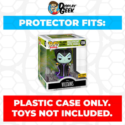 Funko POP! Deluxe Villains Assemble: Maleficent with Diablo #1206 Pop Protector Size CONFIRMED by Display Geek