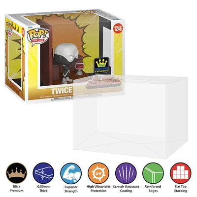 Funko POP! Deluxe Villain's Hideout: Twice #1246 Pop Protector Size CONFIRMED by Display Geek