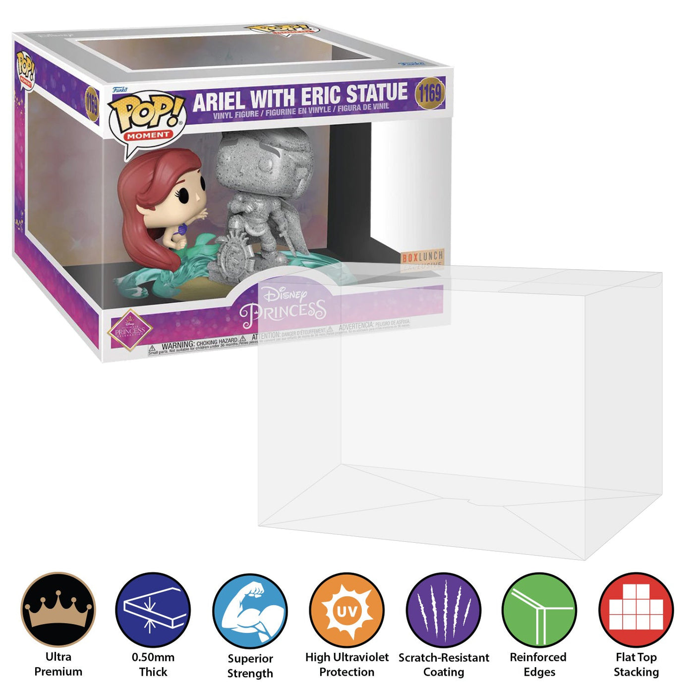 Funko POP! Moment Ariel with Eric Statue #1169 Pop Protector Size CONFIRMED by Display Geek