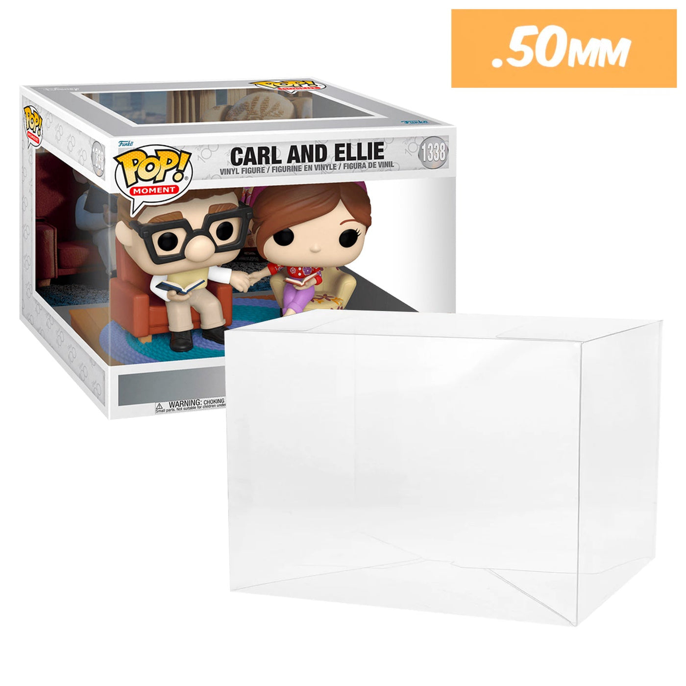 Funko POP! Moment Carl and Ellie Holding Hands #1338 Pop Protector Size CONFIRMED by Display Geek