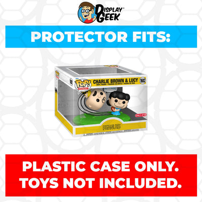 Funko POP! Moment Peanuts - Charlie Brown & Lucy #1682 Pop Protector Size CONFIRMED by Display Geek