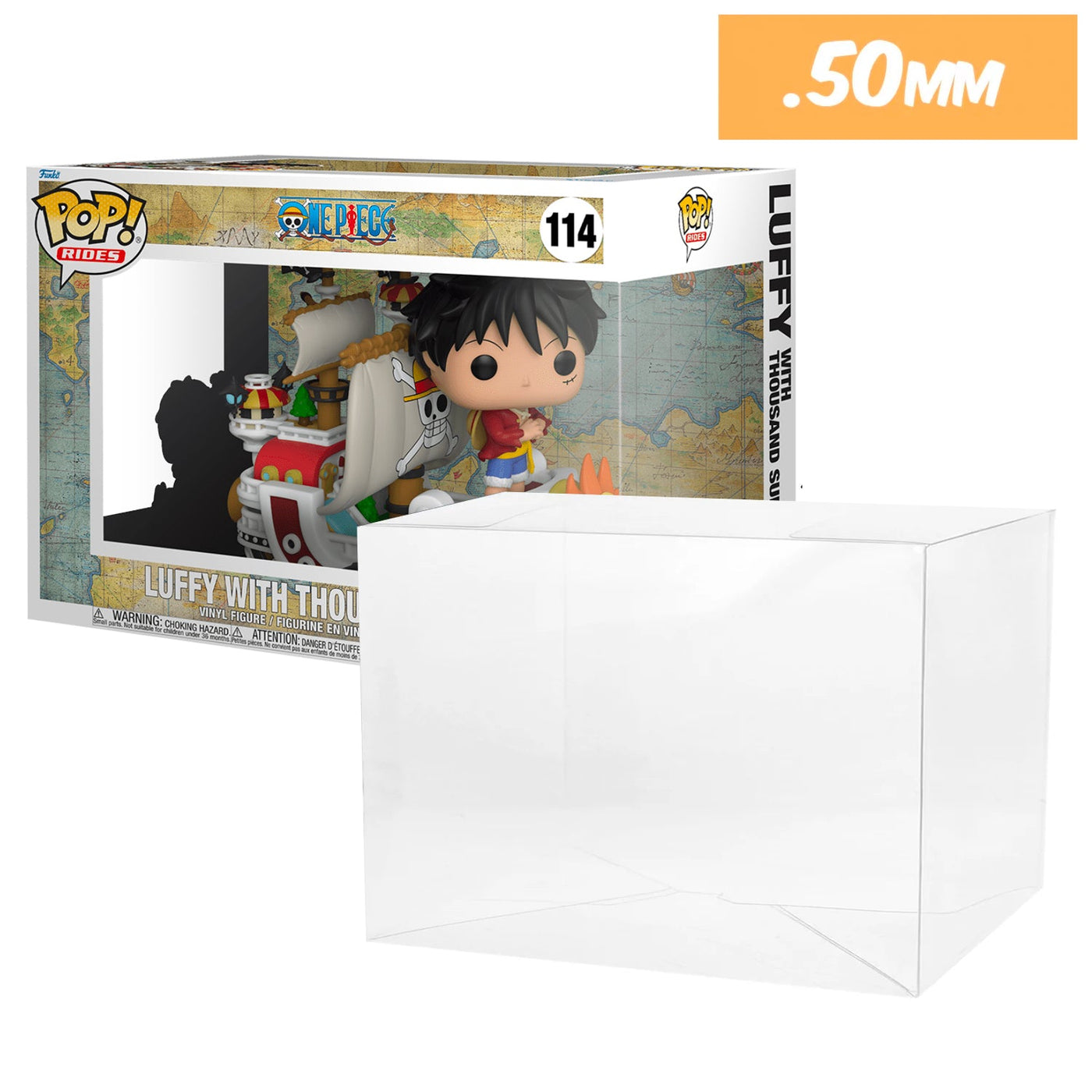 Funko POP! Ride Luffy with Thousand Sunny CCXP #114 Pop Protector Size  CONFIRMED!– Display Geek, Inc.