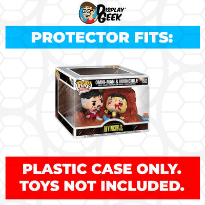 Funko POP! Moment Omni-Man & Invincible #1503 Pop Protector Size CONFIRMED by Display Geek
