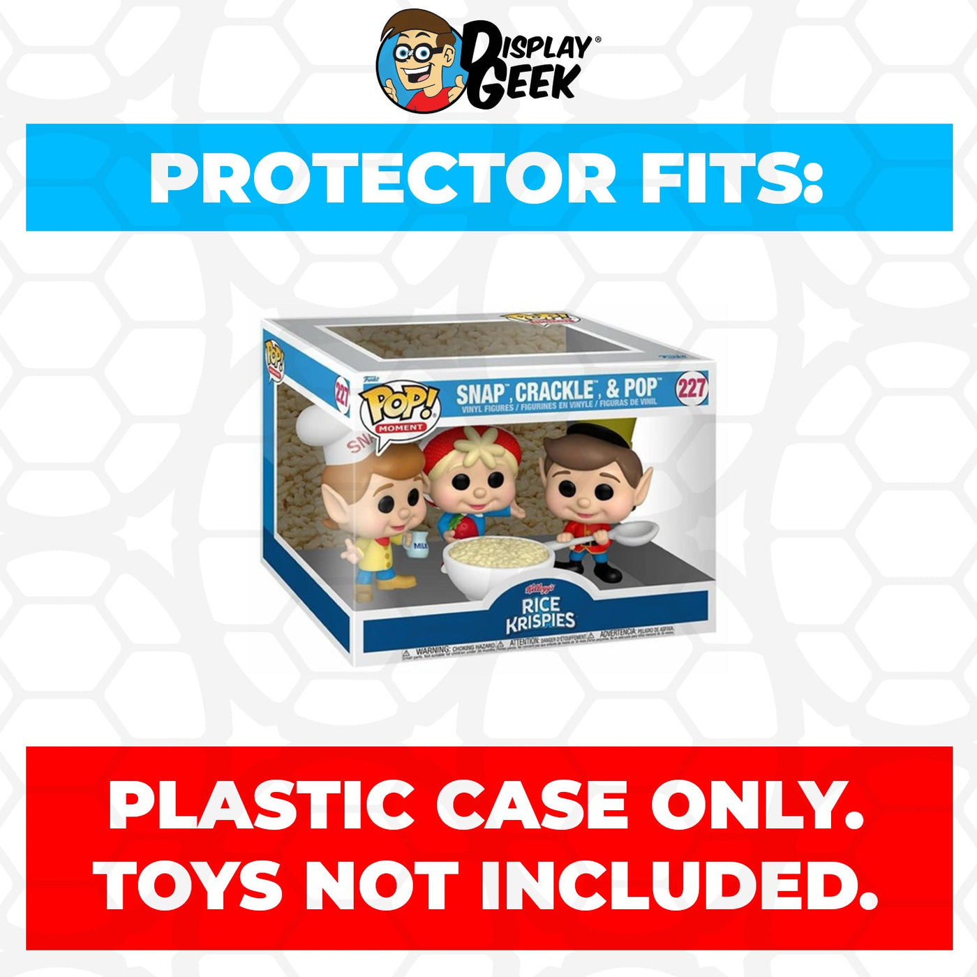 Funko POP! Moment Rice Krispies Snap, Crackle & Pop #227 Pop Protector Size Confirmed by Display Geek