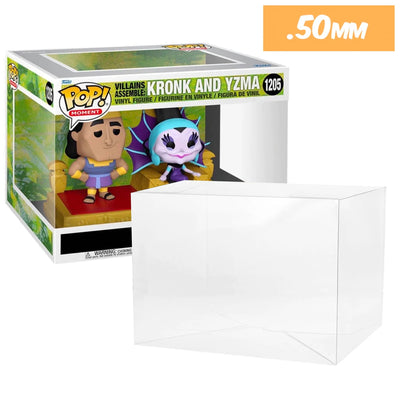 Funko POP! Moment Villains Assemble Kronk and Yzma Pop Protector Size CONFIRMED!