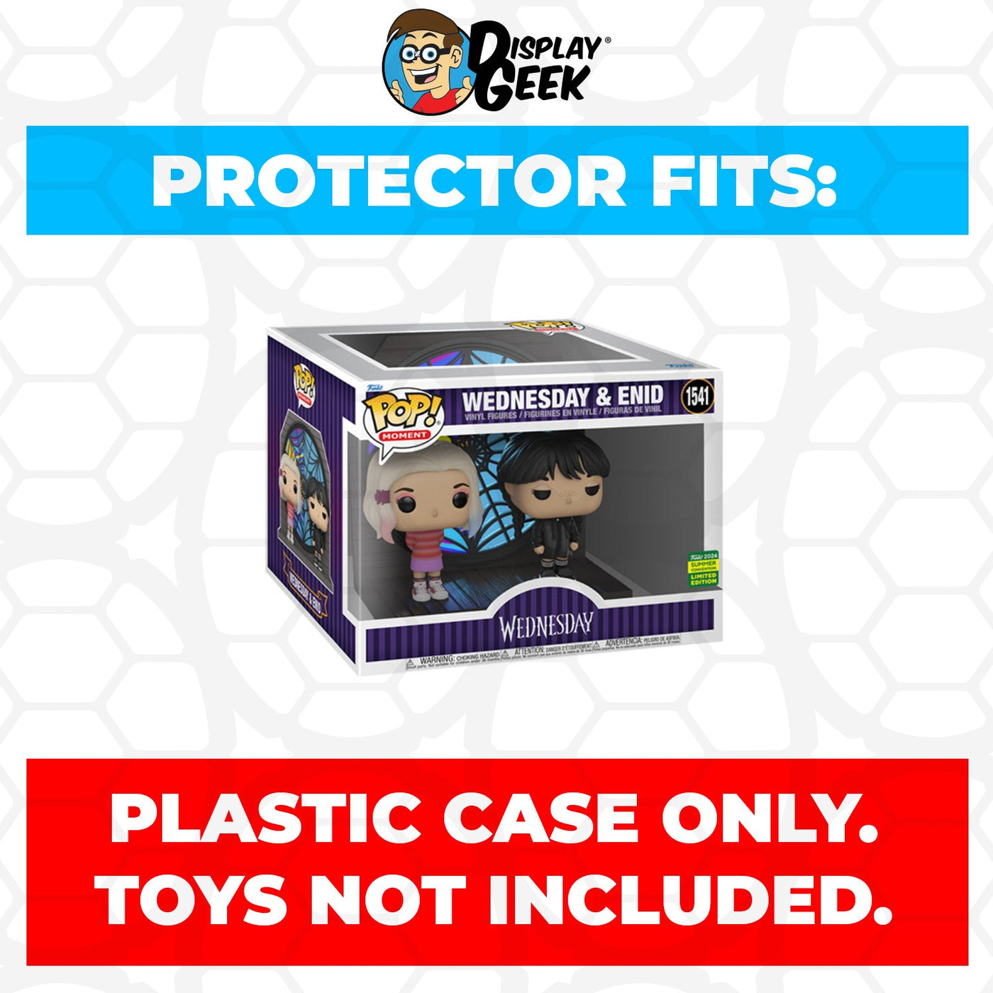 Funko POP! Moment Wednesday & Enid SDCC #1541 Pop Protector Size CONFIRMED by Display Geek