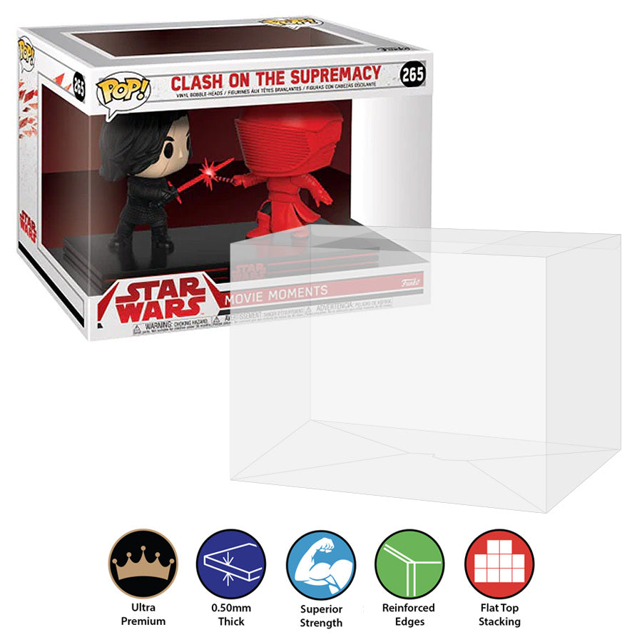Funko POP! Movie Moments Clash on the Supremacy Kylo #265 Pop Protector Size CONFIRMED!