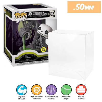 Funko POP! Movie Moments Jack Skellington in Fountain #602 Pop Protector Size CONFIRMED by Display Geek