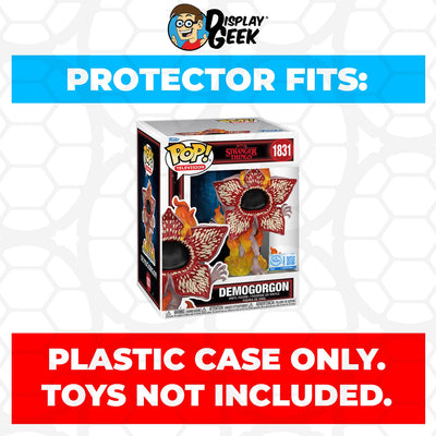 Funko POP! Premium Stranger Things - Demogorgon On Fire #1831 Pop Protector Size CONFIRMED by Display Geek