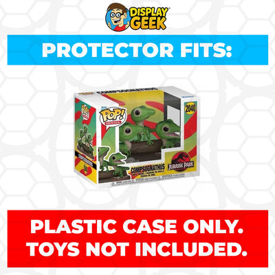 Funko POP! Premium Jurassic Park - Compsognathus #2040 Pop Protector Size CONFIRMED by Display Geek