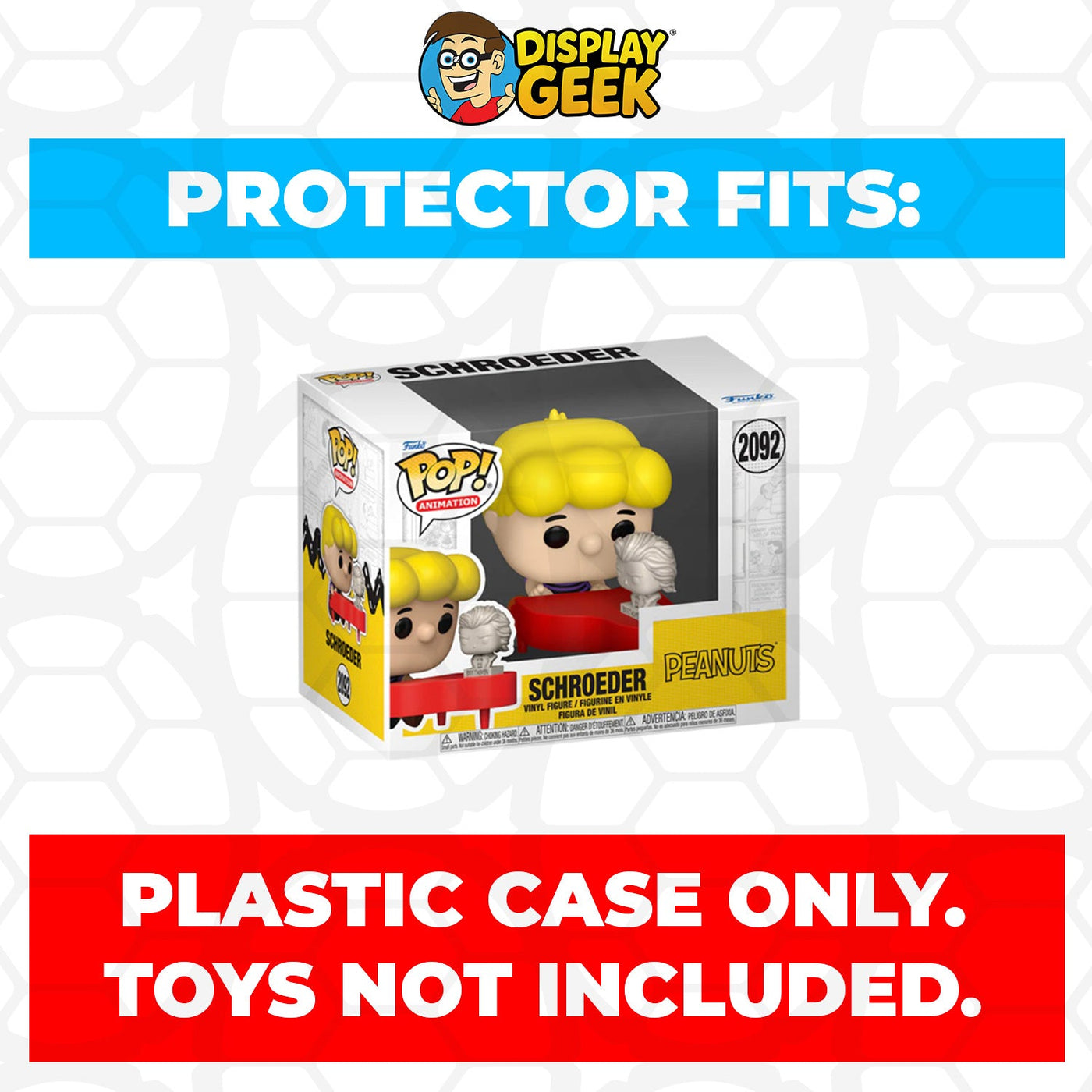 No.022★2012ショップ限定★クイーンドクロ①★popx★ Funko POP! Premium Peanuts - Schroeder #2092 Pop Protector Size
