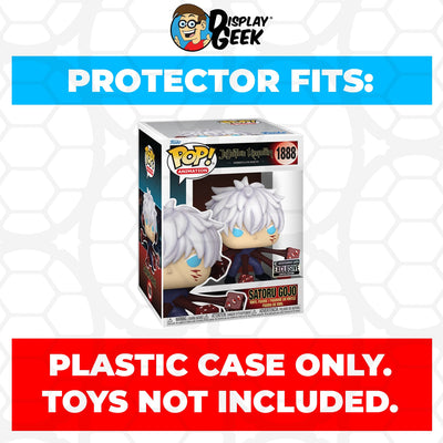 Funko POP! Premium Jujutsu Kaisen - Satoru Gojo Trapped #1888 Pop Protector Size CONFIRMED by Display Geek