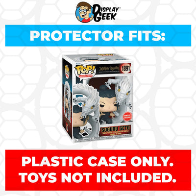 Funko POP! Premium Jujutsu Kaisen - Suguru Geto #1891 Pop Protector Size CONFIRMED by Display Geek