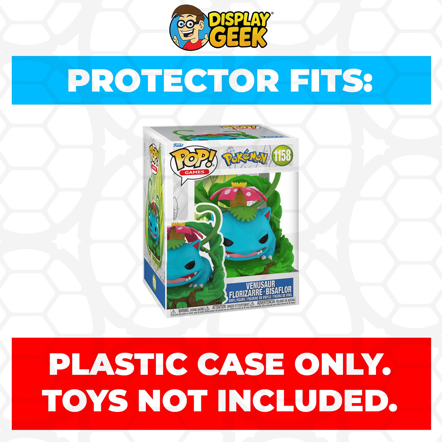 Funko POP! Premium Pokemon - Venusaur #1158 Pop Protector Size ...